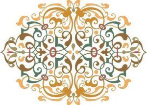 Silueta ornamental009