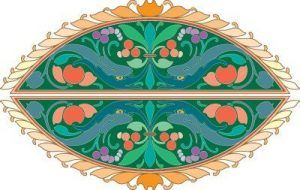 Silueta ornamental063