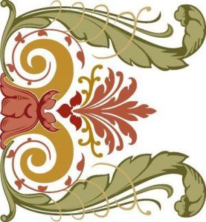 Silueta ornamental065