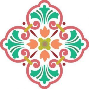 Silueta ornamental078