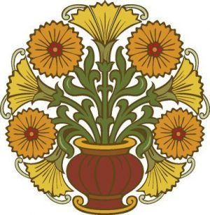 Silueta ornamental113