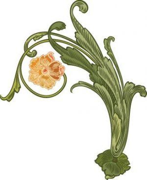 Silueta ornamental190