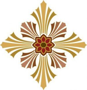 Silueta ornamental393