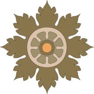 Silueta ornamental413