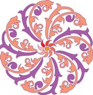 Silueta ornamental414