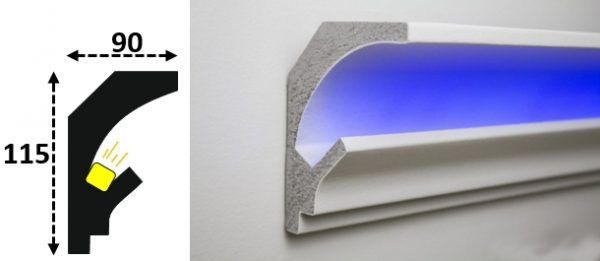 Cornisa led interior 033
