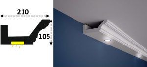 Cornisa led interior 036