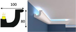 Cornisa led interior 037