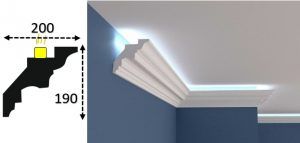 Cornisa led interior 044