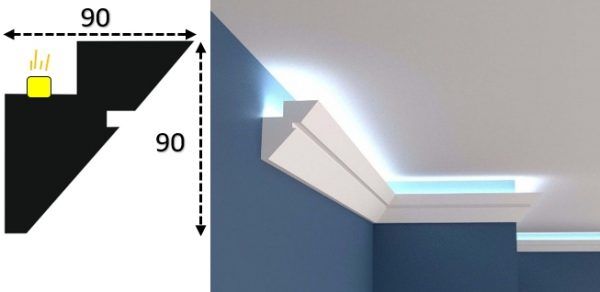 Cornisa led interior 045