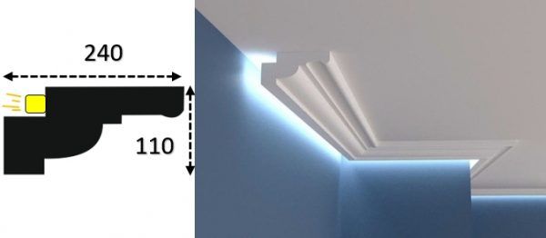 Cornisa led interior 047