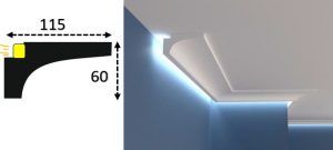 Cornisa led interior 049