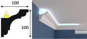 Cornisa led interior 054