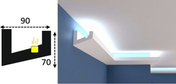 Cornisa led interior 056