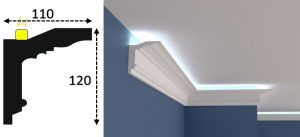 Cornisa led interior 057