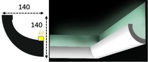 Cornisa led interior 059