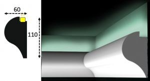 Cornisa led interior 061