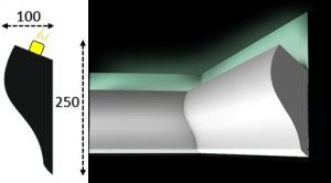 Cornisa led interior 064