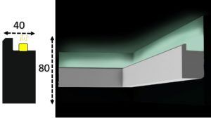 Cornisa led interior 066