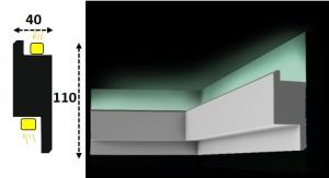 Cornisa led interior 067