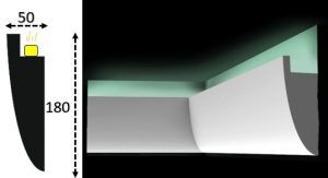 Cornisa led interior 069