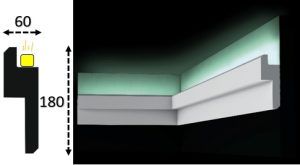 Cornisa led interior 073