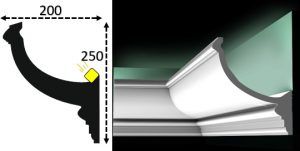 Cornisa led interior 077