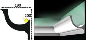 Cornisa led interior 078