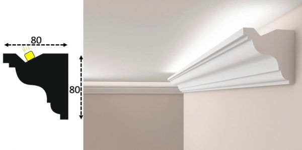 Cornisa led interior 082