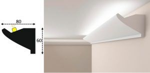 Cornisa led interior 084