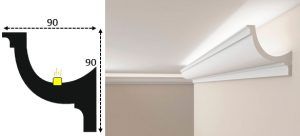 Cornisa led interior 087