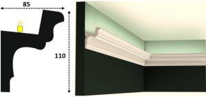 Cornisa led interior 095