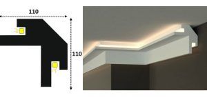 Cornisa led interior 096
