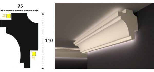 Cornisa led interior 097