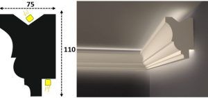 Cornisa led interior 099