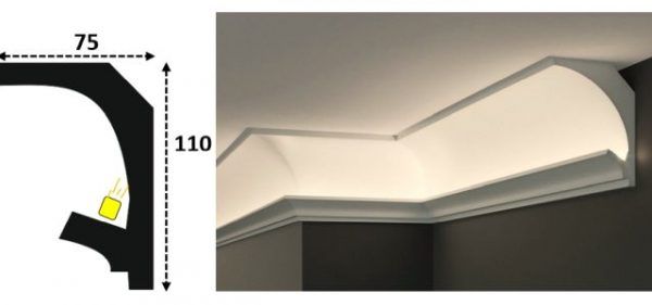 Cornisa led interior 102