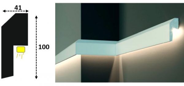 Cornisa led interior 104