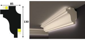 Cornisa led interior 105