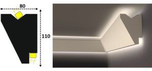 Cornisa led interior 106