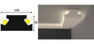 Cornisa led interior 107