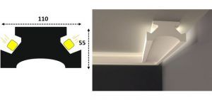 Cornisa led interior 108