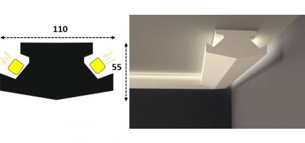 Cornisa led interior 109