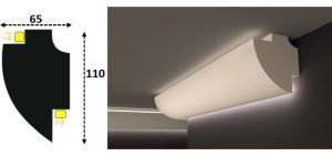 Cornisa led interior 110