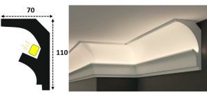 Cornisa led interior 112