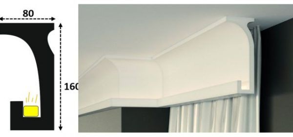 Cornisa led interior 116