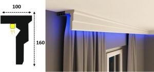 Cornisa led interior 120