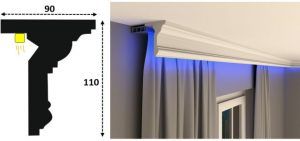 Cornisa led interior 122