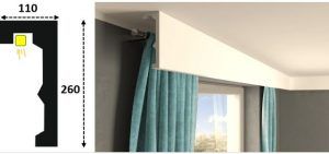 Cornisa led interior 125