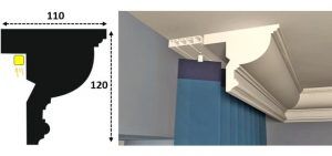 Cornisa led interior 129
