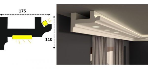 Cornisa led interior 131